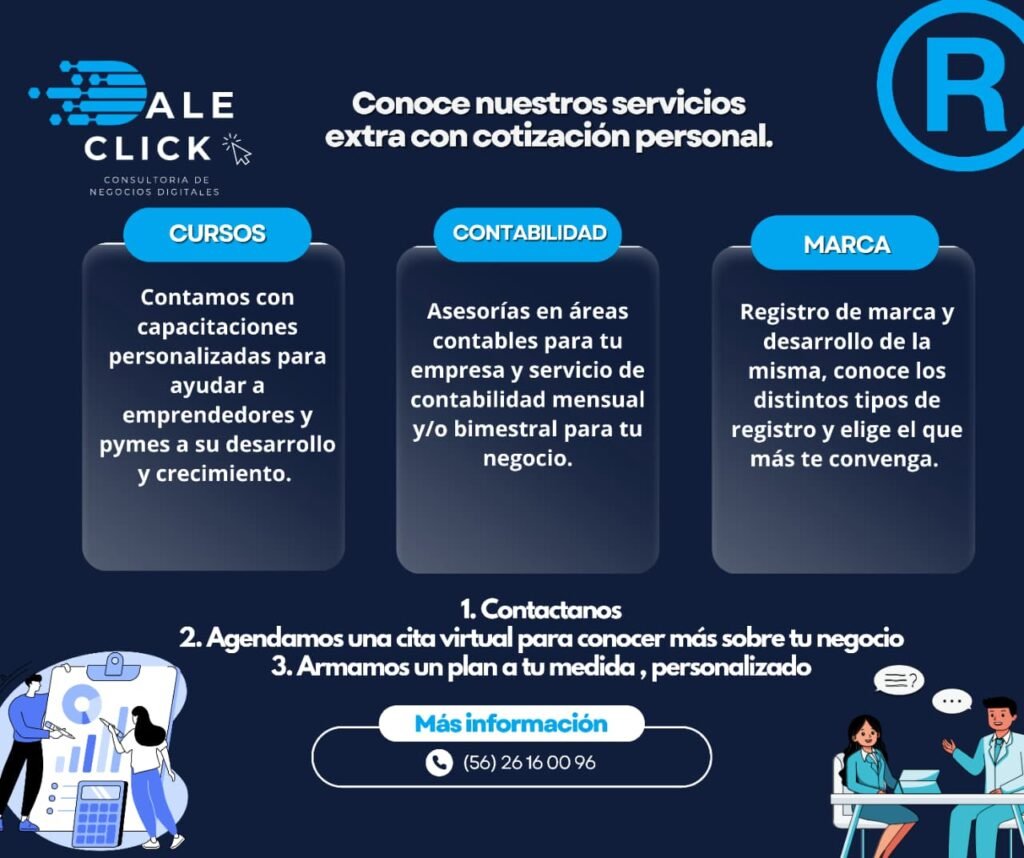 Servicios de capacitación y asesoría empresarial.